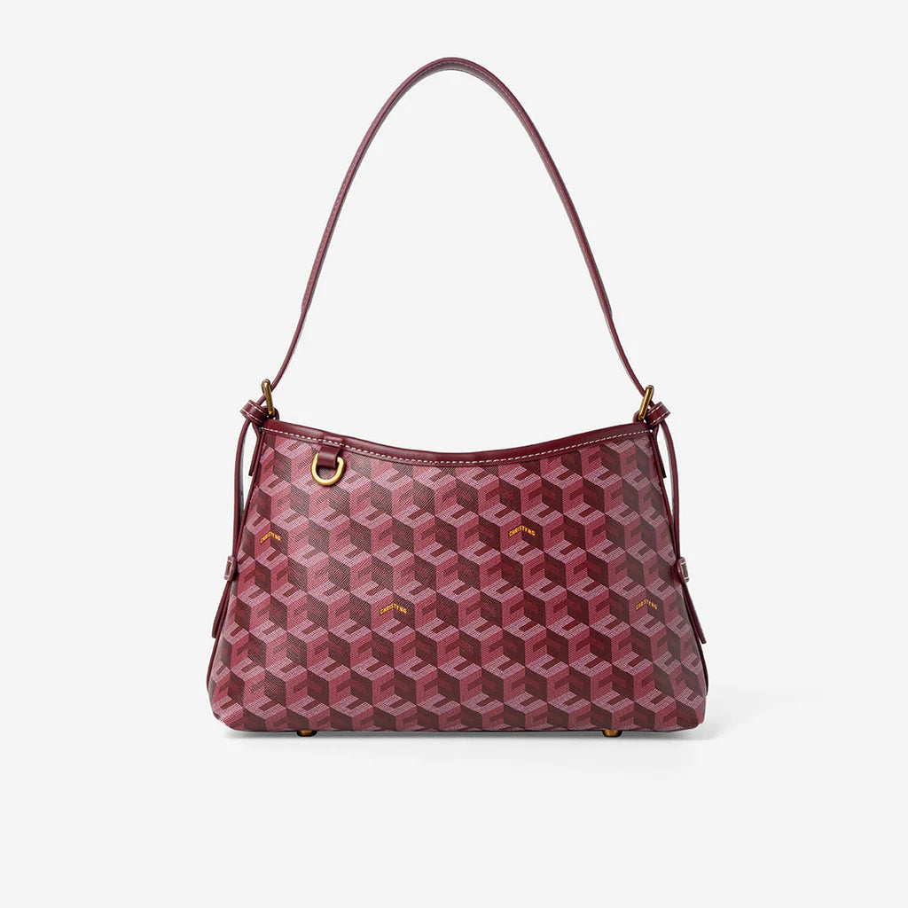 Nico Shoulder Bag – Burgundy Edition